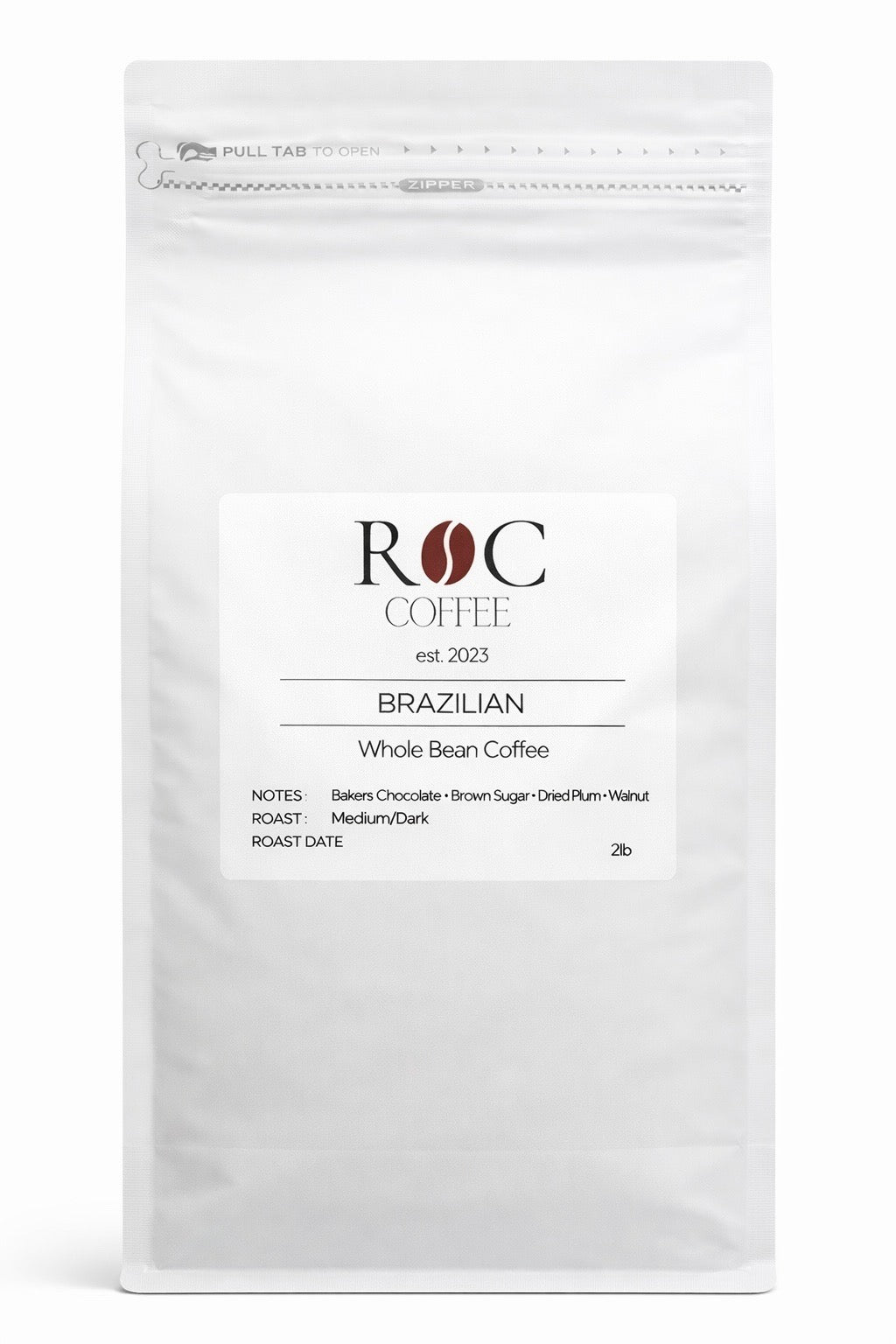 Bulk - Brazil Medium Roast Whole Bean 2 Pounds